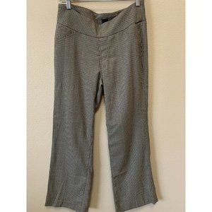 Jag Mid Rise Trouser Brown Herringbone Pants Women's Size 10 Pull On